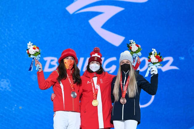 BEIJING 2022, Ski Freestyle, Slopestyle Women, Award Ceremony