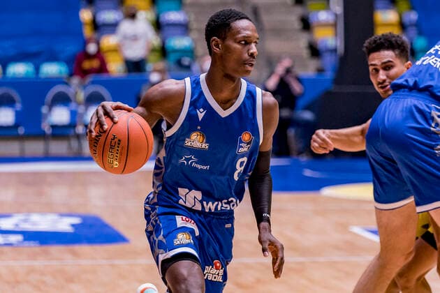 easycredit BBL, Fraport Skyliners vs Alba Berlin, Frankfurt, Fraport Arena, 15 2 2022 Brancou Badio Fraport Skyliners 8 , Fraport Skyliners vs Alba Berlin, Frankfurt, Fraport Arena, 15 2 2022 Copyright: xBEAUTIFULxSPORTS Gawlikx
