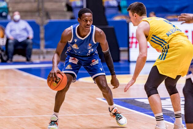 easycredit BBL, Fraport Skyliners vs Alba Berlin, Frankfurt, Fraport Arena, 15 2 2022 Brancou Badio Fraport Skyliners 8 , Fraport Skyliners vs Alba Berlin, Frankfurt, Fraport Arena, 15 2 2022 Copyright: xBEAUTIFULxSPORTS Gawlikx