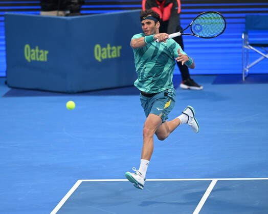 2022 ATP Exxon Mobil Qatar Open Malek Jaziri , Tunisia
