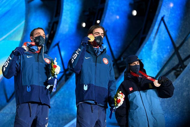 BEIJING 2022, Ski Freestyle, Slopestyle Men, Award Ceremony