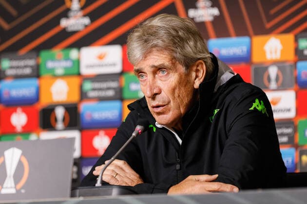 Zenit V Betis: Play-off - UEFA Europa League Real Betis head coach Manuel Pellegrini talks to the media during press-conference on the eve of the UEFA Europa League play-off first leg match between Zenit St. Petersburg and Real Betis on February 16, 2022 at Gazprom Arena in Saint Petersburg, Russia. Saint Petersburg Russia  Copyright: xMikexKireevx originalFilename:kireev-zenitvbe220216_npma0.jpg