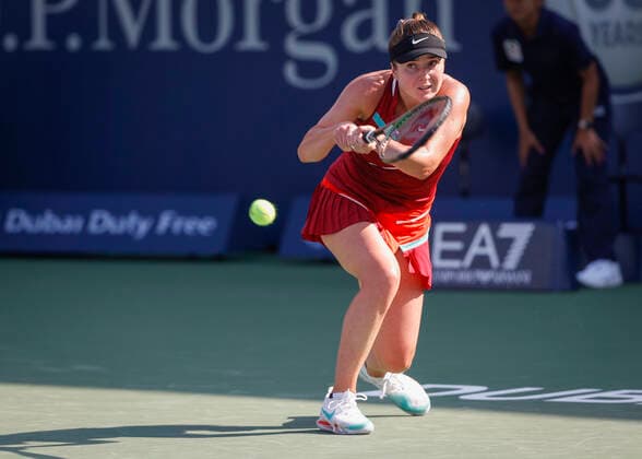 Elina Svitolina Tennis Dubai Tennis Championships 2022 WTA Dubai Duty Free Tennis Stadium Dubai United Arab Emirates 16 February 2022 Copyright: xJuergenxHasenkopfx