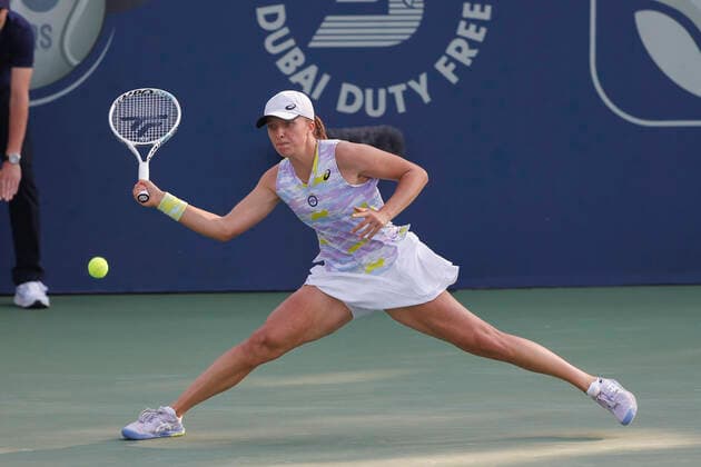Iga Swiatek Tennis Dubai Tennis Championships 2022 WTA Dubai Duty Free Tennis Stadium Dubai United Arab Emirates 16 February 2022 Copyright: xJuergenxHasenkopfx