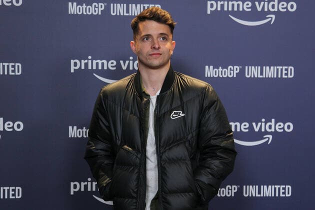 February 16, 2022, MADRID, MADRID, SPAIN: Adri Contreras, journalist attends during the photocall of the premiere of the MotoGP Unlimited film celebrated at Cine Capitol Gran VoÂ­a on February 16, 2022, in Madrid, Spain. MADRID SPAIN - ZUMAa181 20220216_zaa_a181_130 Copyright: xIrinaxR.xHipolitox