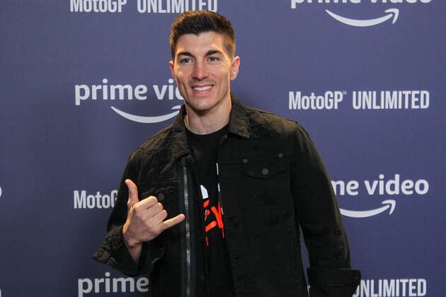 February 16, 2022, MADRID, MADRID, SPAIN: Maverick Vinales, MotoGP rider attends during the photocall of the premiere of the MotoGP Unlimited film celebrated at Cine Capitol Gran VoÂ­a on February 16, 2022, in Madrid, Spain. MADRID SPAIN - ZUMAa181 20220216_zaa_a181_139 Copyright: xIrinaxR.xHipolitox