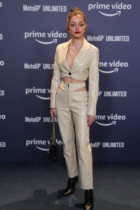 February 16, 2022, MADRID, MADRID, SPAIN: Noelia DP, influencer, attends during the photocall of the premiere of the MotoGP Unlimited film celebrated at Cine Capitol Gran VoÂ­a on February 16, 2022, in Madrid, Spain. MADRID SPAIN - ZUMAa181 20220216_zaa_a181_156 Copyright: xIrinaxR.xHipolitox