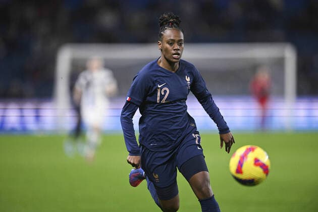 Melvine Malard (France) FOOTBALL : France vs Finlande - tournoi de France 2022 - 16 02 2022 JBAutissier Panoramic 