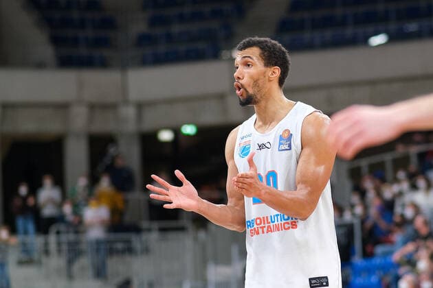 Jamel Morris Syntainics MBC, 20 enttaeuschung sad down , MLP Academics Heidelberg vs Syntainics MBC, Basketball, easyCredit Bundesliga, 22 Spieltag, Saison 2021 2022, 16 02 2022, MLP Academics Heidelberg vs Syntainics MBC, Basketball, easyCredit Bundesliga, 22 Spieltag, Saison 2021 2022, 16 02 2022, Heidelberg Copyright: xEibner-Pressefotox EP_EER