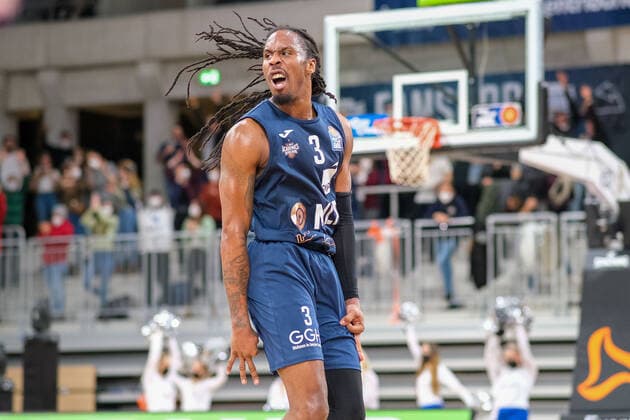 Rob Lowery MLP Academics Heidelberg, 3 jubilation joy emotions happy happy joyful , MLP Academics Heidelberg vs Syntainics MBC, Basketball, easyCredit Bundesliga, 22 Spieltag, Saison 2021 2022, 16 02 2022, MLP Academics Heidelberg vs Syntainics MBC, Basketball, easyCredit Bundesliga, 22 Spieltag, Saison 2021 2022, 16 02 2022, Heidelberg Copyright: xEibner-Pressefotox EP_EER