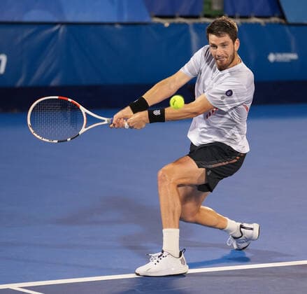 February 16, 2022, Delray Beach, Florida, United States: February, 16 - Delray Beach: Cameron Norrie(GBR) in action here, defeats Oscar Otte(GER) 75 63 at the 2022 Delray Beach Open by Vitacost.com. Delray Beach United States - ZUMApa3_ 0151113874st Copyright: xAndrewxPatronx