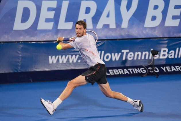 February 16, 2022, Delray Beach, Florida, United States: February, 16 - Delray Beach: Cameron Norrie(GBR) in action here, defeats Oscar Otte(GER) 75 63 at the 2022 Delray Beach Open by Vitacost.com. Delray Beach United States - ZUMApa3_ 0151114043st Copyright: xAndrewxPatronx