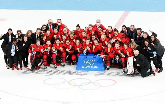 BEIJING 2022, Ice hockey, Women, Final, Canada - USA, Team Canada is Olympic Champion