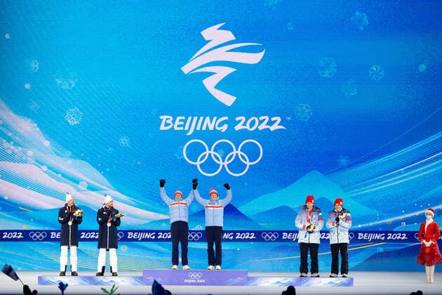BEIJING 2022, Cross-Country Skiing, Mens Team Sprint, Award Ceremony