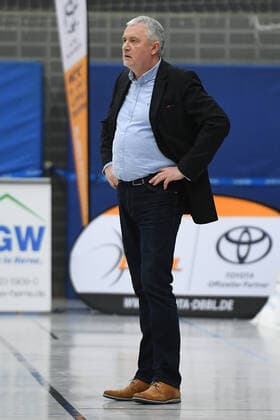 Basketball Women 1 Bundesliga 21 match day Herne TC medical instinct violets BG74 on 16 02 2022 at Sportpark Wanne Eickel in Herne Marek Piotrowski coach head coach Herne xRx