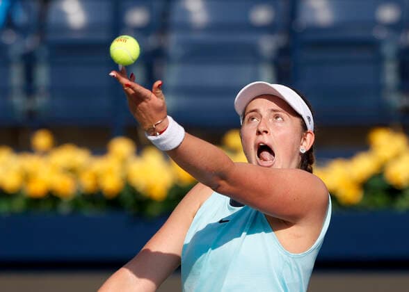 Jelena Ostapenko Tennis Dubai Tennis Championships 2022 WTA Dubai Duty Free Tennis Stadium Dubai United Arab Emirates 17 February 2022 Copyright: xJuergenxHasenkopfx