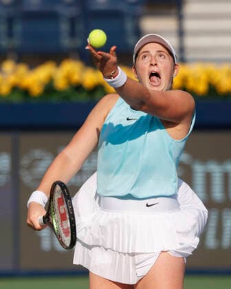 Jelena Ostapenko Tennis Dubai Tennis Championships 2022 WTA Dubai Duty Free Tennis Stadium Dubai United Arab Emirates 17 February 2022 Copyright: xJuergenxHasenkopfx