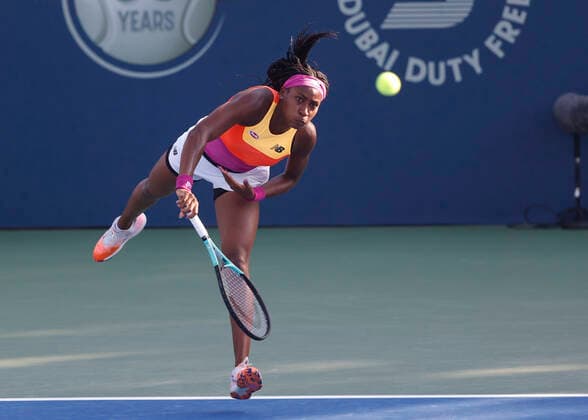 Cori Coco Gauff Tennis Dubai Tennis Championships 2022 WTA Dubai Duty Free Tennis Stadium Dubai United Arab Emirates 17 February 2022 Copyright: xJuergenxHasenkopfx
