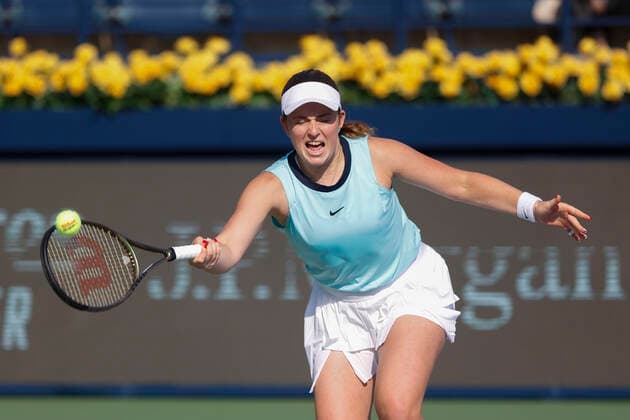 Jelena Ostapenko Tennis Dubai Tennis Championships 2022 WTA Dubai Duty Free Tennis Stadium Dubai United Arab Emirates 17 February 2022 Copyright: xJuergenxHasenkopfx