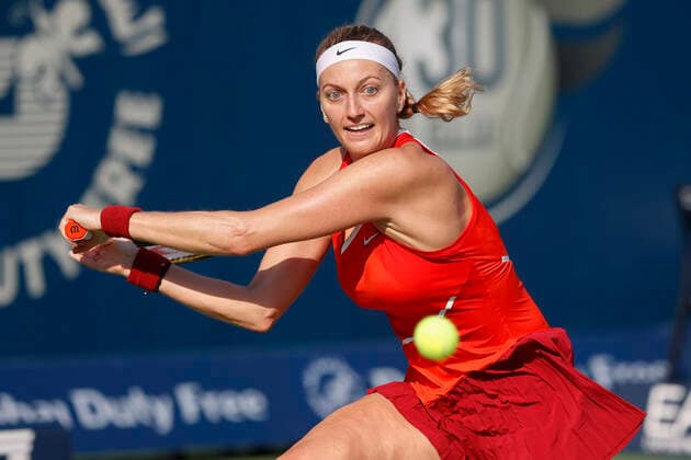 Petra Kvitova CZE Tennis Dubai Tennis Championships 2022 WTA Dubai Duty Free Tennis Stadium Dubai United Arab Emirates 17 February 2022 Copyright: xJuergenxHasenkopfx