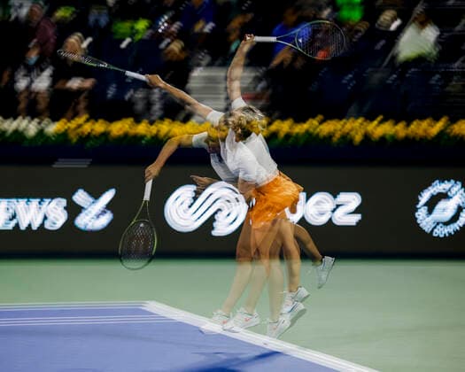 Simona Halep,multiple exposure Copyright: xJuergenxHasenkopfx
