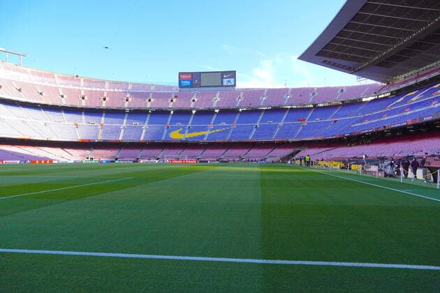 February 17, 2022, Barcelona, Catalogna, Espana: During the Europa League Football match FC Barcelona, Barca vs SSC Naples on February 17, 2022 at the Camp Nou stadium in Barcelona..In picture: Camp Nou Stadium Barcelona Espana - ZUMAs236 20220217_zap_s236_004 Copyright: xFabioxSassox