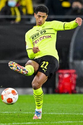 Europa League, Play Off Borussia Dortmund Glasgow Rangers 17 02 2022 at Signal Iduna Park in Dortmund individual action of Dortmund s Jude Bellingham Copyright: xChristopherxNeundorfx