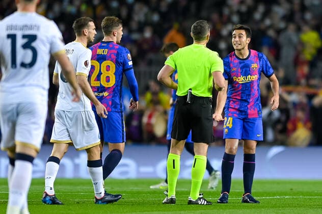 February 17, 2022, Barcelona, Spain: Eric Garcia of FC Barcelona, Barca during the UEFA Europa League match between FC Barcelona and SSC Napoli at Camp Nou in Barcelona, Spain. Barcelona Spain - ZUMAd159 20220217_zia_d159_008 Copyright: xGerardxFrancox