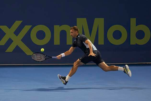 Doha, 17.01.2017 TENNIS MEN TOURNAMENT ATP, Tennis Herren 250 DOHA QATAR EXXONMOBIL OPEN NZ Daniel Evans FOT. Dominik Buszek 400mm NEWSPIX.PL --- Newspix.pl  22-02-170134.jpeg