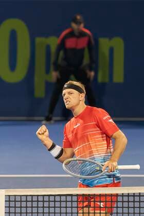 Doha, 17.01.2017 TENNIS MEN TOURNAMENT ATP, Tennis Herren 250 DOHA QATAR EXXONMOBIL OPEN NZ Alejandro Davidovich Fokina FOT. Dominik Buszek 400mm NEWSPIX.PL --- Newspix.pl  22-02-170149.jpeg