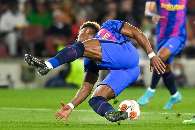 17th February 2022 Camp Nou Barcelona Spain UEFA Europa League FC Barcelona vs Napoli Adama Traore Diarra Barca Barcelona Barcelona Barcelona Spain Soccer Copyright: xGerardxFrancox xAgenciaxLOFx