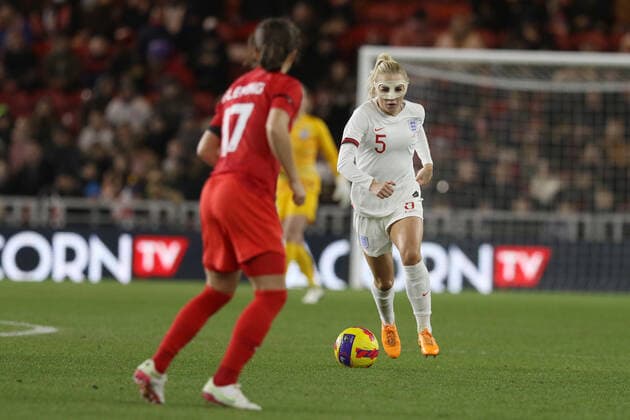 England Women v Canada Women Arnold Clark Cup Alex Greenwood of England during the Arnold Clark Cup match at the Riverside Stadium, Middlesbrough Content Not Available For UK Newspapers Copyright: xRobertxSmithx FIL-16533-0012