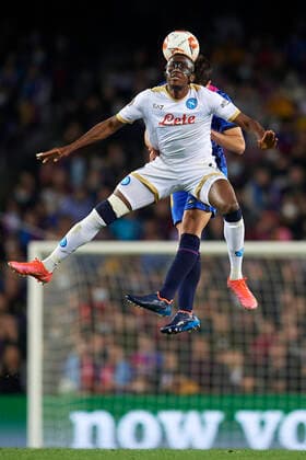 FC Barcelona, Barca v SSC Napoli: Knockout Round Play-Off Leg One - UEFA Europa League Andre Zambo Anguissa of Napoli in action during the UEFA Europa League Knockout Round Play-Off Leg One match between FC Barcelona and SSC Napoli at Camp Nou on February 17, 2022 in Barcelona, Spain. Barcelona Spain  Copyright: xJosexBretonx originalFilename:breton-fcbarcel220217_npyeE.jpg