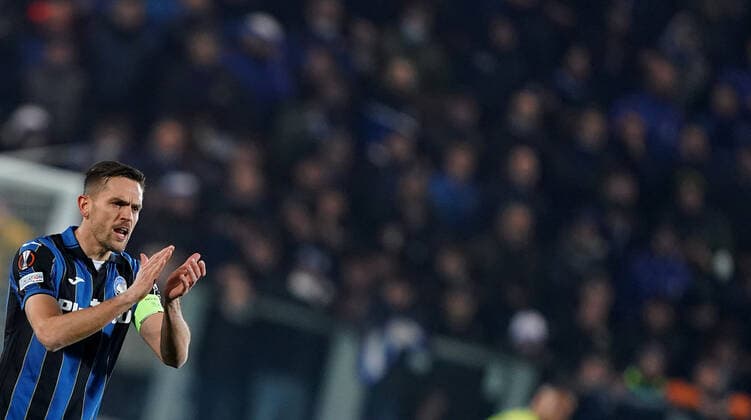 Photo Spada LaPresse February 17 , 2022 - Bergamo ,Italy Soccer Atalanta vs Olympiacos - Europa League 2021 2022 In the photo : Rafael Toloi (Atalanta BC);  Copyright: xSpada LaPressex