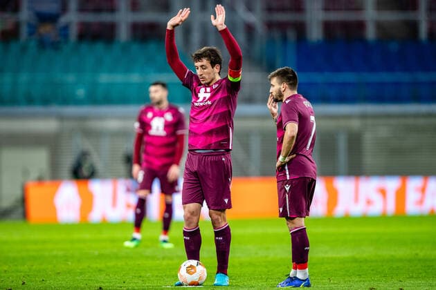 FB EL RB Leipzig Real Sociedad Mikel Oyarzabal Real Sociedad during the knockout rounds play off season 2021 2022 in the Europa League men between RB Leipzig and Real Sociedad San Sebastian at Red Bull Arena on 17 February 2022 in Leipzig, Saxony, Germany