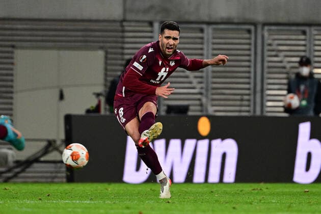 Mikel Merino 8 San Sebastian , RB Leipzig vs Real Sociedad, Europa League, PLayoff first leg, 17 02 2022 Copyright: xkolbert-press MarcxNiemeyerx