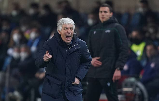Photo Spada LaPresse February 17 , 2022 - Bergamo ,Italy Soccer Atalanta vs Olympiacos - Europa League 2021 2022 In the photo : Gian Piero Gasperini (Atalanta BC);  Copyright: xSpada LaPressex