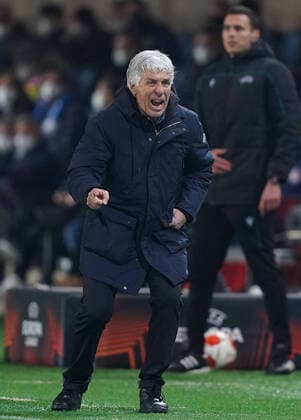 Photo Spada LaPresse February 17 , 2022 - Bergamo ,Italy Soccer Atalanta vs Olympiacos - Europa League 2021 2022 In the photo : Gian Piero Gasperini (Atalanta BC);  Copyright: xSpada LaPressex