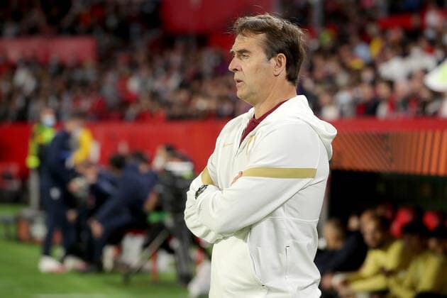 Sevilla FC v Dinamo Zagreb: Knockout Round Play-Offs Leg One - UEFA Europa League FC Sevilla Head Coach Julen Lopetegui during the UEFA Europa League Knockout Round Play-Offs Leg One match between Sevilla FC and Dinamo Zagreb at Estadio Ramon Sanchez Pizjuan on February 17, 2022 in Seville, Spain. GoranxStanzl PIXSELL