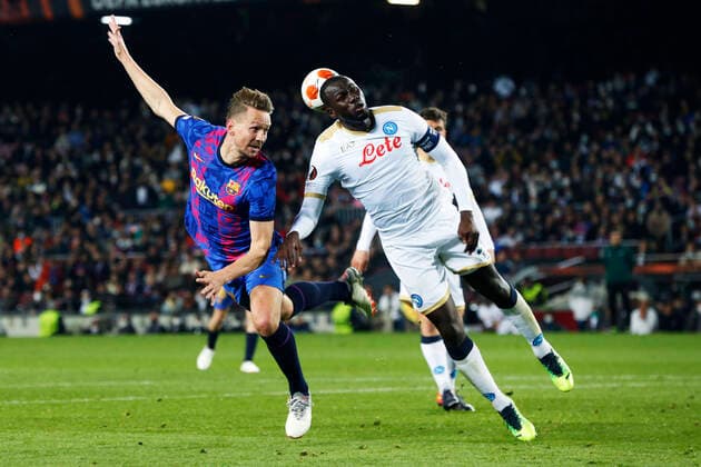 Luuk De Jong (Barcelona), FEBRUARY 17, 2022 - Football Soccer : UEFA Europa League Play-off 1st leg match between FC Barcelona, Barca 1-1 Napoli at the Camp Nou stadium in Barcelona, Spain. Noxthirdxpartyxsales  (181034880)