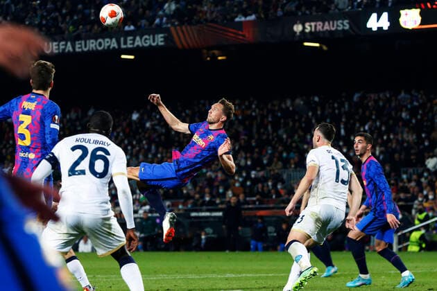 Luuk De Jong (Barcelona), FEBRUARY 17, 2022 - Football Soccer : UEFA Europa League Play-off 1st leg match between FC Barcelona, Barca 1-1 Napoli at the Camp Nou stadium in Barcelona, Spain. Noxthirdxpartyxsales  (181034881)