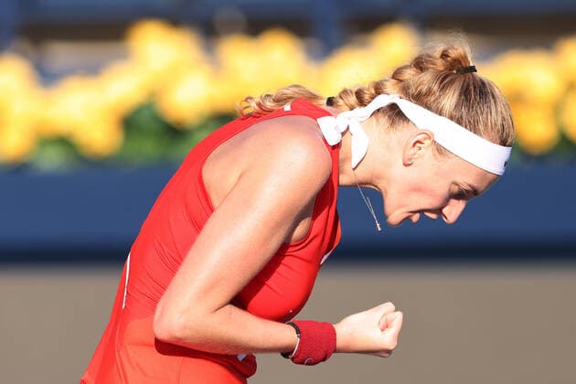 Petra Kvitova, CZE, during quarter finals of 2022 Dubai Championships in Dubai, 17 02 2022