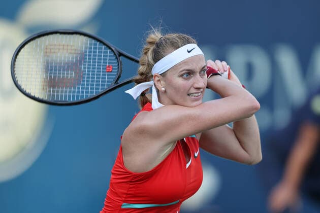Petra Kvitova, CZE, during quarter finals of 2022 Dubai Championships in Dubai, 17 02 2022