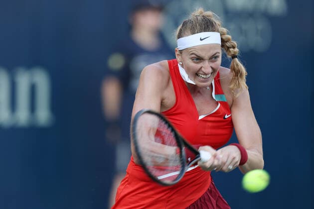 Petra Kvitova, CZE, during quarter finals of 2022 Dubai Championships in Dubai, 17 02 2022