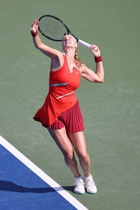 Petra Kvitova, CZE, during quarter finals of 2022 Dubai Championships in Dubai, 17 02 2022