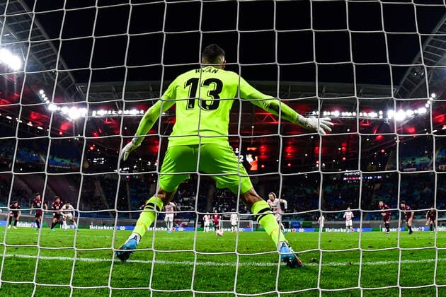 Goal to 2 2 by Emil Forsberg 10 Leipzig , RB Leipzig vs Real Sociedad, Europa League, PLayoff first leg, 17 02 2022 Copyright: xkolbert-press MarcxNiemeyerx