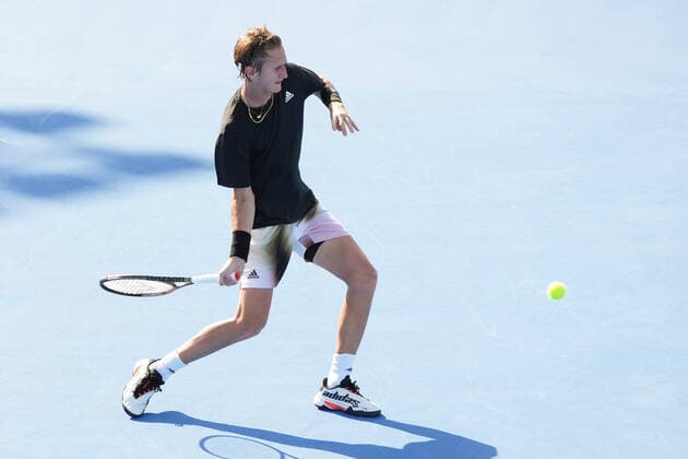 February 18, 2022, Delray Beach, Florida, United States: February, 18 - Delray Beach: Stefan Kozlov(USA) plays Cameron Norrie(GBR) during their quarterfinal match at the 2022 Delray Beach Open by Vitacost.com. Delray Beach United States - ZUMApa3_ 0151399474st Copyright: xAndrewxPatronx