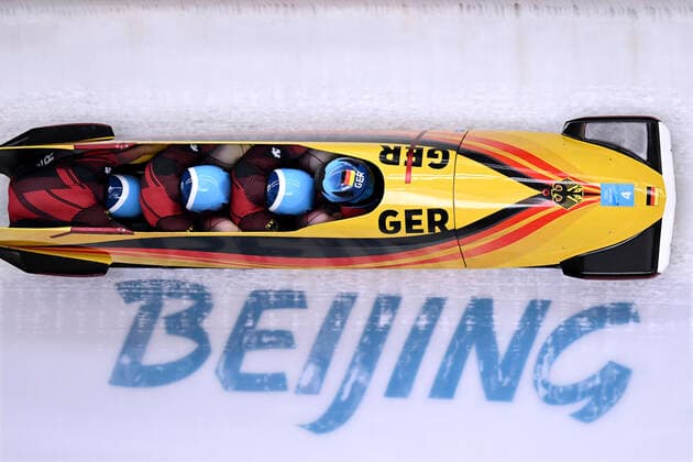 FRIEDRICH Francesco Team GER with MAGRIS Thorsten, BAUER Candy and SCHUELLER Alexander 4 man bobsleigh final on Saturday 19 02 2022 Olympic Winter Games 2022 in Yanqing China