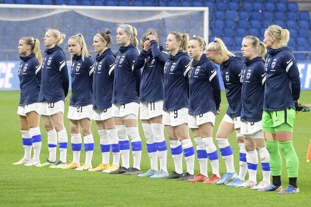 LE HAVRE Finland women s players ahead of the international women s friendly match between Finland and the Netherlands at Stade Oceane on February 19, 2020 in Le Havre, France ANP Tournoi de France 2022 2021 2022 xVIxANPxSportx xxANPxIVx 444385476 originalFilename: 444385476.jpg