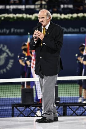 Colm McLoughlin, Executive Vice Chairman Ceo Dubai Duty Free, after womens final of 2022 Dubai Championships in Dubai, 19 02 2022
